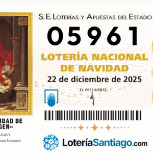décimo 05961 de lotería de navidad 2025