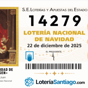 décimo 14279 de lotería de navidad 2025